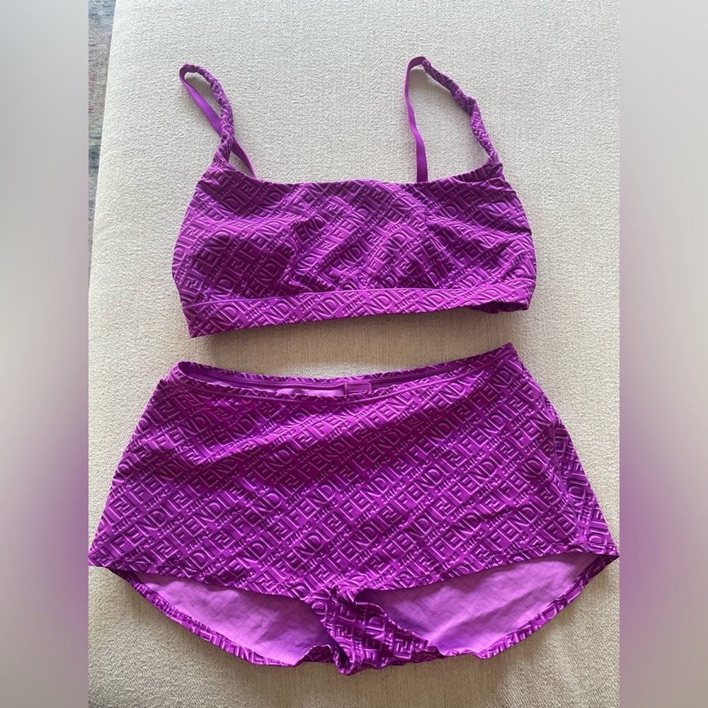 Fendi x Skims bralette/boy short set size small